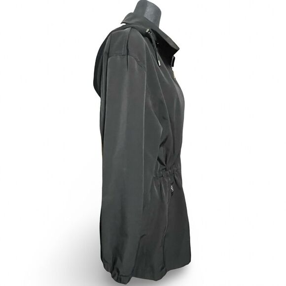 GALLERY Soft Shell Utility Jacket, Lightweight, Lined, Drawstring Waist, Size M - Picture 9 of 11